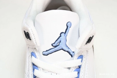 JORDAN “UNC” AIR WHITE 3 RETRO 0912